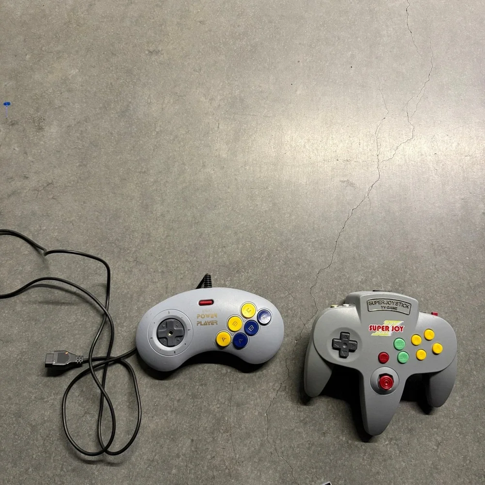 Super Joy III TV Game Console and Power Player Controller Set Retro Gaming